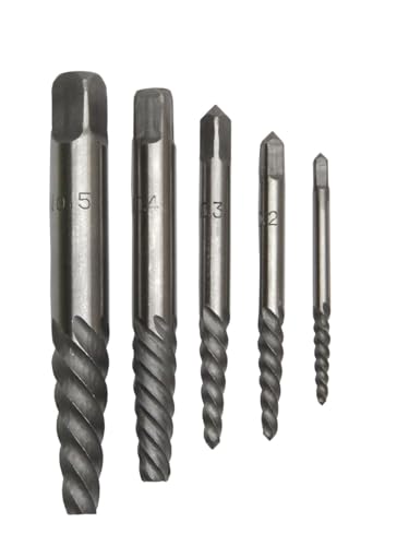 Drill America DEWEZ Serie Schraubenausdreher-Set, gehärteter Karbonstahl, 1-5, 1 Drill America DEWEZ Serie Schraubenausdreher-Set, gehärteter Karbonstahl, 1-5, 1 von Drill America