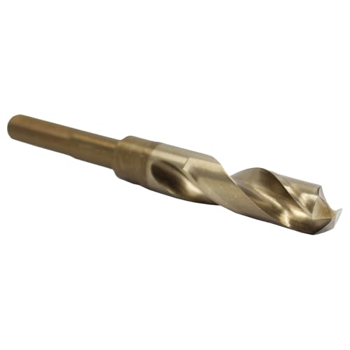 Drill America DWDCO1INCH 2,5 cm Kobalt-Bohrer mit reduziertem Schaft 1,27 cm (1/2 Zoll), DWDCO-Serie von Drill America