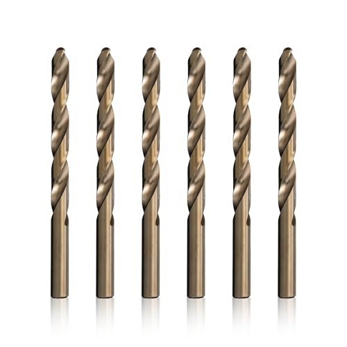 Drill America - DWDCO3/8P6 9,5 mm Cobalt-Bohrer (6 Stück), DWDCO-Serie. von Drill America