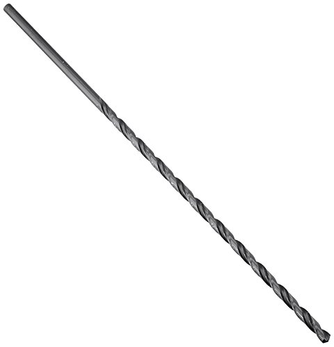 Drill America DWDDL Hochgeschwindigkeitsstahl-Bohrer, 1,27 cm x 25,4 cm, extralang, 1,27 cm x 25,4 cm von Drill America