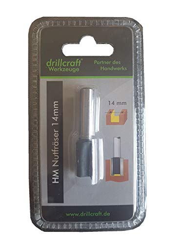 Schaftfräser Nutfräser D 14mm Schaft 8mm, HM, C Profil Holzfräser T-Nutschiene Schaftfräser Nutfräser D 14mm Schaft 8mm, HM, C Profil Holzfräser T-Nutschiene von Homry