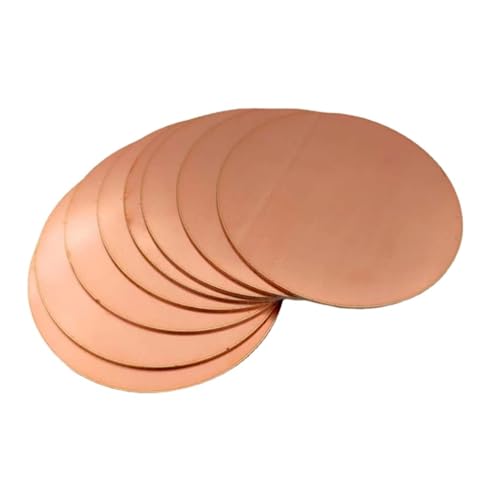 4Pcs-OD0.39 "-7,87"/Dicke 0,5-5mm Runde Kupferblech Runde Kreis Scheibe Kupfer Metall Stanz rohlinge für Metall Stanz-und Schmuck herstellung (0.5 * 100mm) von Drincoshow