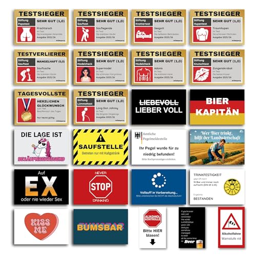 125x Malle Sticker Set in Top-Qualität mit UV-Beschichtung | 25 Motive x 5 Sticker | Malle Accessoire Sauf Saufen JGA Mallorca Aufkleber Saufen Stiftung Testsieger Festival Party | by Drinkoparty 125x Malle Sticker Set in Top-Qualität mit UV-Beschichtung | 25 Motive x 5 Sticker | Malle Accessoire Sauf Saufen JGA Mallorca Aufkleber Saufen Stiftung Testsieger Festival Party | by Drinkoparty von Drinkoparty