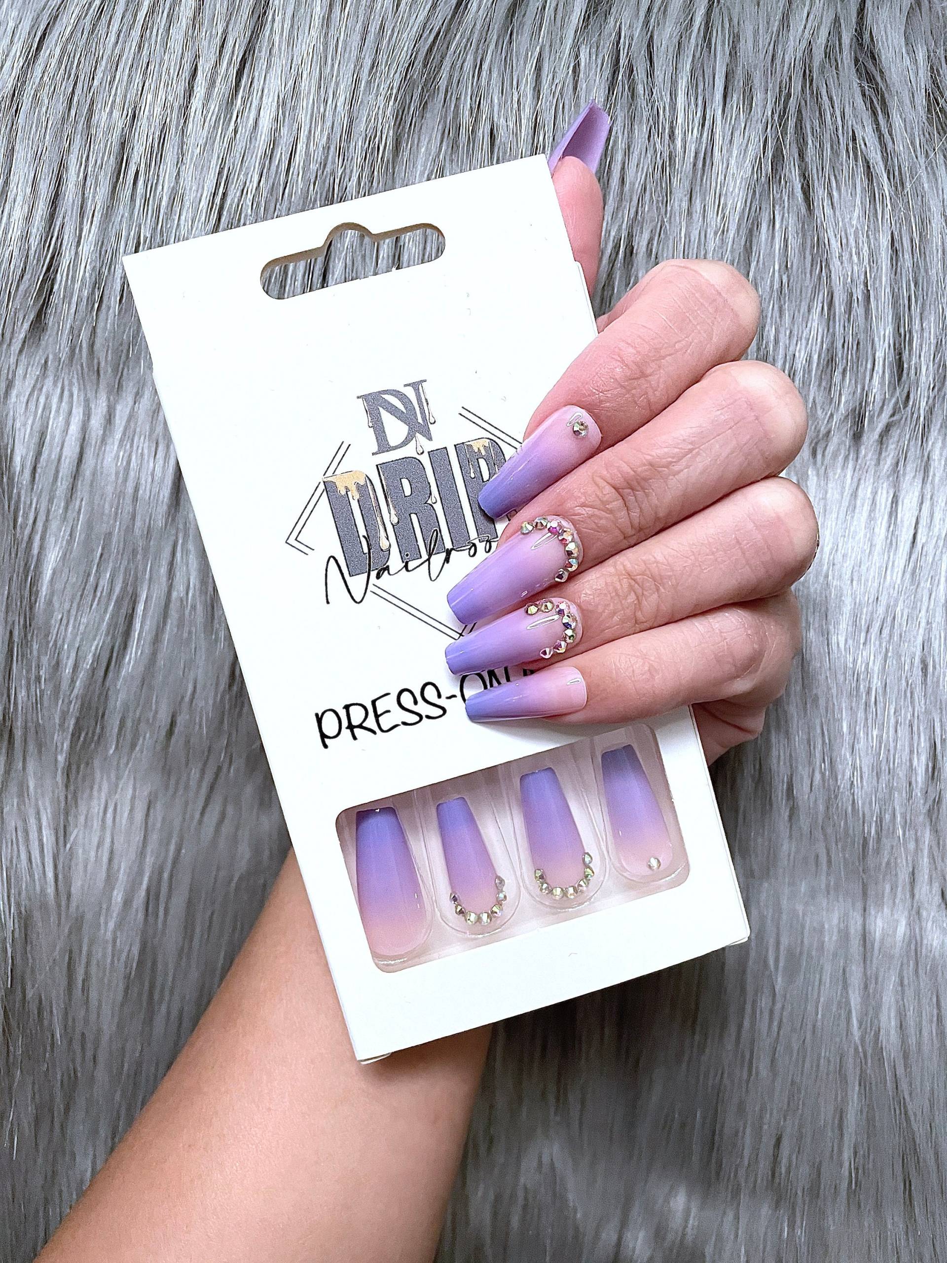 Lila Ombre Nägel Lila Ombre Nägel von DripNailroom