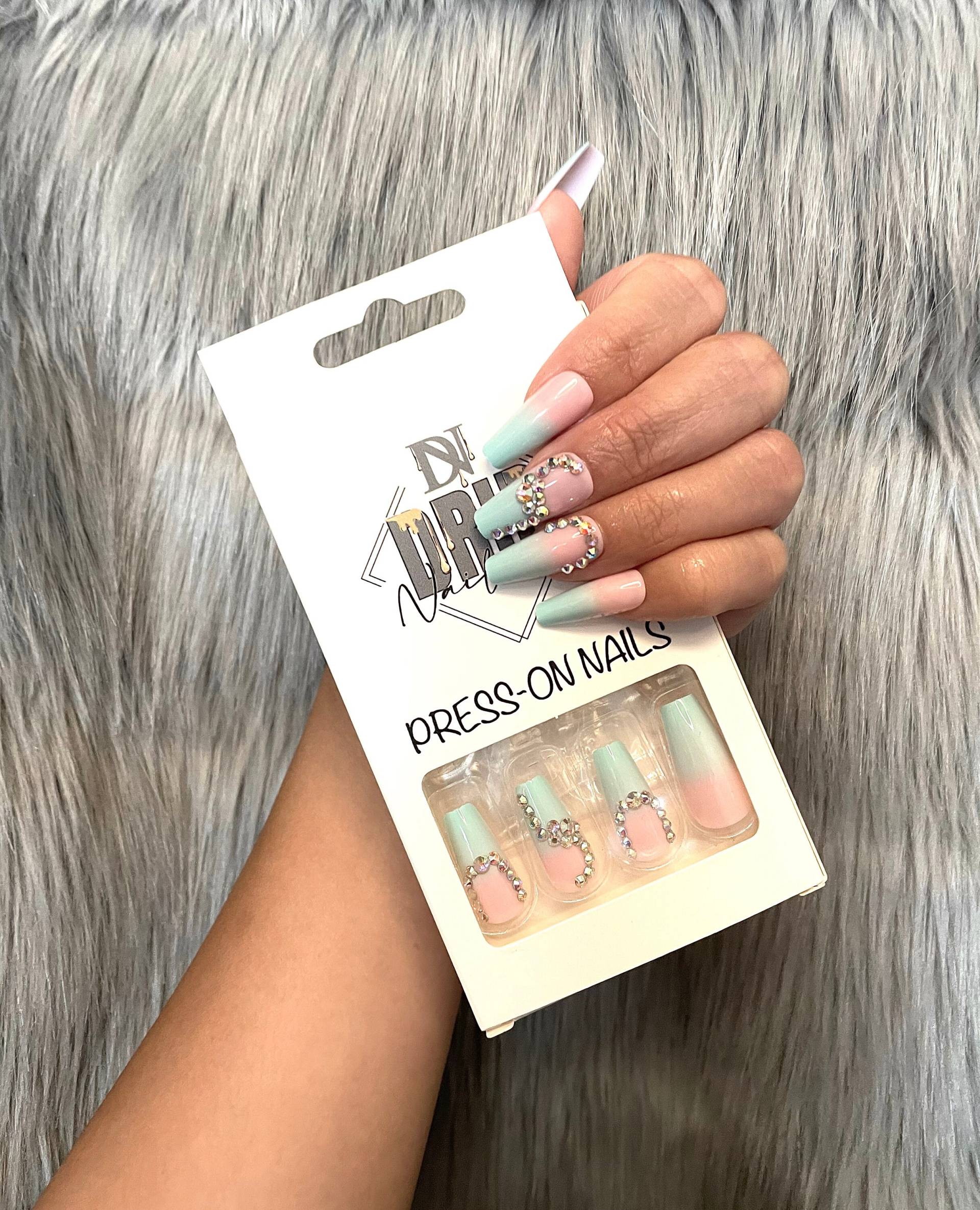 Teal Ombre Nägel Teal Ombre Nägel von DripNailroom