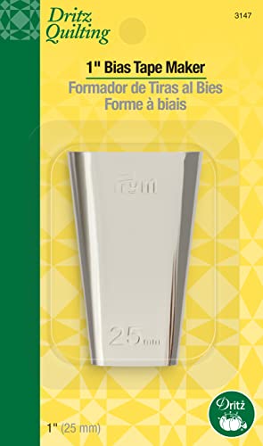 Dritz 1" Bias Tape Maker Schrägbandformer für Quilten, 2,5 cm, Silber, 2.54 cm Dritz 1" Bias Tape Maker Schrägbandformer für Quilten, 2,5 cm, Silber, 2.54 cm von Dritz