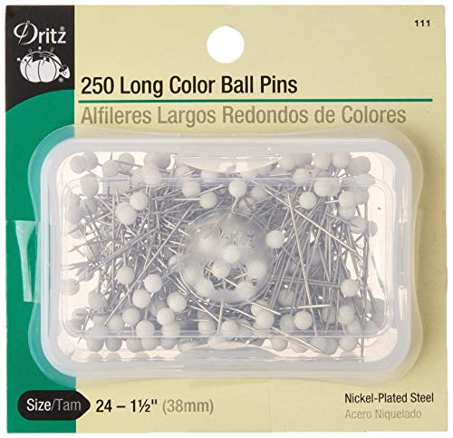 Dritz 111 Farbige Kugelnadeln, Weiß, 1-1/2-Inch Dritz 111 Farbige Kugelnadeln, Weiß, 1-1/2-Inch von Dritz