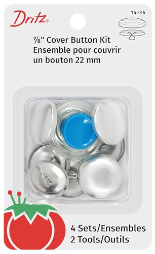 Dritz 14-36 Abdeckknopf-Set mit Werkzeug, Größe 36-7/8 Zoll, 4-teilig Dritz 14-36 Abdeckknopf-Set mit Werkzeug, Größe 36-7/8 Zoll, 4-teilig von Dritz