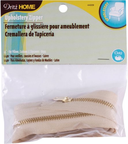 Dritz 201102 Reißverschluss für Polstermöbel, Messing, 114,3 cm, Beige, Each Dritz 201102 Reißverschluss für Polstermöbel, Messing, 114,3 cm, Beige, Each von Dritz