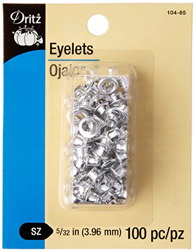 Dritz 5/32-Inch Eyelets, 100 Count, Nickel Ösen von Dritz