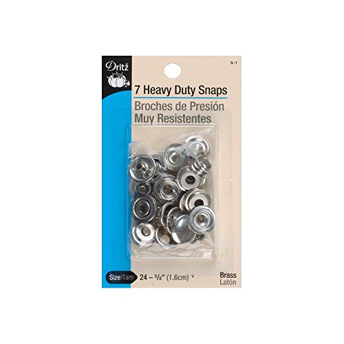 Dritz 5/8" Heavy Duty Snaps Druckknöpfe, Metall, Weiß, 7 Dritz 5/8" Heavy Duty Snaps Druckknöpfe, Metall, Weiß, 7 von Dritz