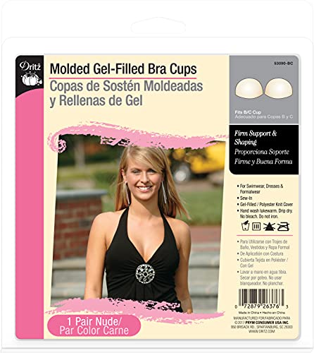 Dritz 53090-BC Geformte Gel-gefüllte BH-Körbchen, Nude, B/C Cup Dritz 53090-BC Geformte Gel-gefüllte BH-Körbchen, Nude, B/C Cup von Dritz
