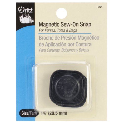 Dritz 762-35 Magnetkarabiner 1/2" vergoldet 1 Pack schwarz von Dritz