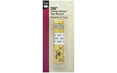 Dritz 842 Flip-It Maßband, Künstliches Material, gelb, 3/4" x 144" von Dritz