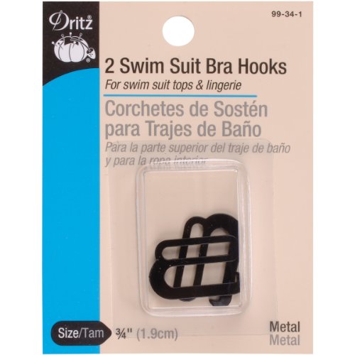 Dritz 99-12-1 Metall Badeanzug BH Haken Metall 3/4-Inch schwarz Dritz 99-12-1 Metall Badeanzug BH Haken Metall 3/4-Inch schwarz von Dritz