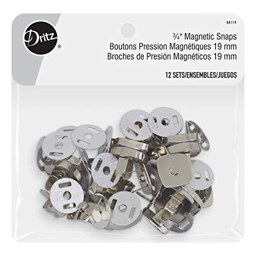 Dritz BLK119 Square Magnetic Snaps 3/4in Nickel Verschlüsse, 3/4", 12 Sets Dritz BLK119 Square Magnetic Snaps 3/4in Nickel Verschlüsse, 3/4", 12 Sets von Dritz