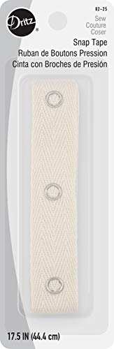 Dritz Baumwolle beige Snap tape-17.5-inch von Dritz