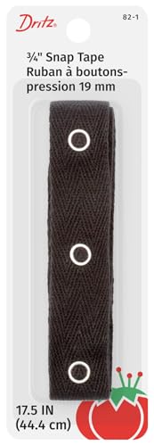 Dritz Baumwolle schwarz Tape-Size 4/0 Snap 18 von Dritz