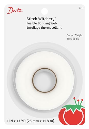 Dritz Bonding Web, Yards, Weight, 1 Roll, White Stitch Witchery Fusible Bondingnetz, super Gewicht, 2,5 cm x 13 m, Polyamid, weiß, 1-Inch Dritz Bonding Web, Yards, Weight, 1 Roll, White Stitch Witchery Fusible Bondingnetz, super Gewicht, 2,5 cm x 13 m, Polyamid, weiß, 1-Inch von Dritz
