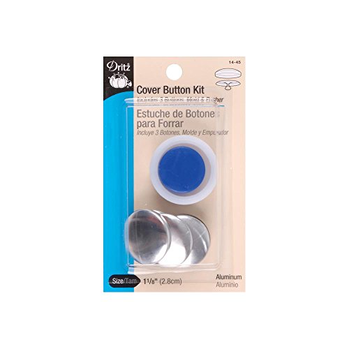 Dritz Cover Button Kit, Nickel Knopf-Set, Aluminium, Size 45-1-1/8-Inch, 3 Dritz Cover Button Kit, Nickel Knopf-Set, Aluminium, Size 45-1-1/8-Inch, 3 von Dritz