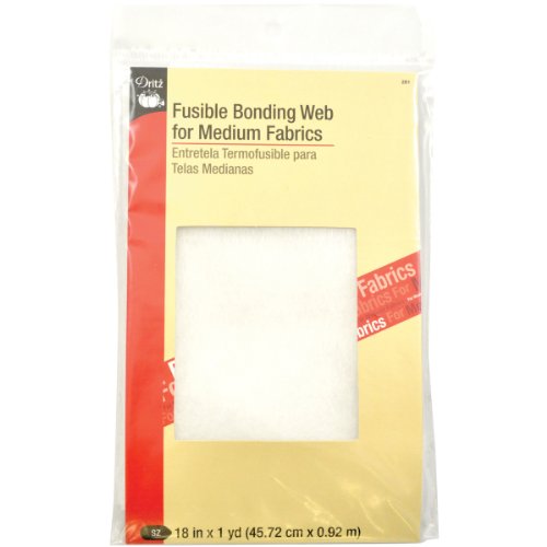 Dritz Fusible for Medium Fabrics Bonding Web, Weiß, 18-Inch X 1-Yard von Dritz