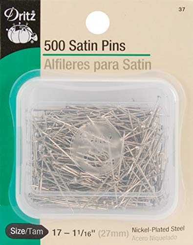Dritz Pins Satin-Nadeln, Nickel, 500-Count von Dritz