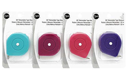Dritz Retractable Tape Measure-60-inch, Pink, Purple, Fuchsia, Turquoise von Dritz