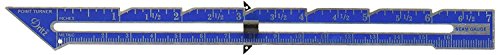 Dritz Seam Gauge Nahtlehre, Nickel mit schwarzem Aufdruck und blauem Schieber Dritz Seam Gauge Nahtlehre, Nickel mit schwarzem Aufdruck und blauem Schieber von Dritz