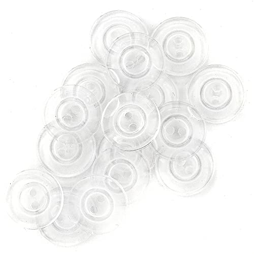 Dritz Transparent, 17 mm, 16 Stück innere Knöpfe, klare Anzahl von Dritz