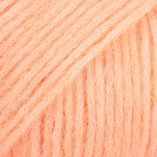 Baby-Alpaka- und Merinowolle, 4 Medium, Kammgarn, Aran, Drops Air, 50 g, 164 m (54 Sweet Apricot) von Drops