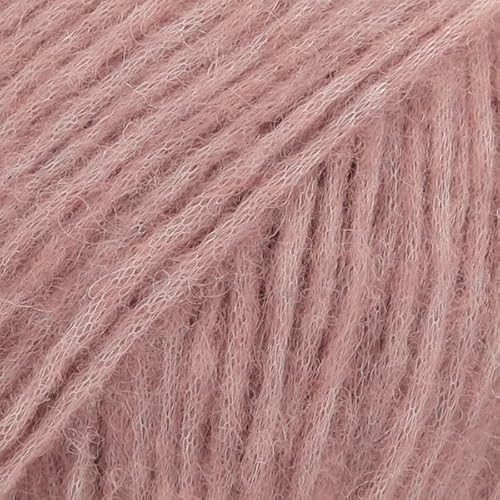 Baby-Alpaka- und Merinowolle, 4 Medium, Kammgarn, Aran, Drops Air, 50 g, 164 Yards (29 Old Pink) von Drops