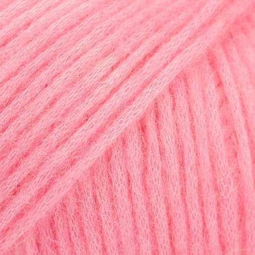 Baby-Alpaka- und Merinowolle, 4 Medium, Kammgarn, Aran, Drops Air, 50 g, 164 m (53 Erdbeereis) von Drops