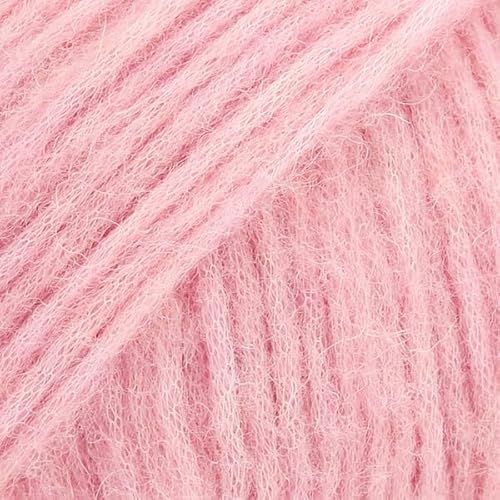 Baby-Alpaka- und Merinowolle, 4 Medium, Kammgarn, Aran, Drops Air, 50 g, 160 Yards (24 Pink) von Drops