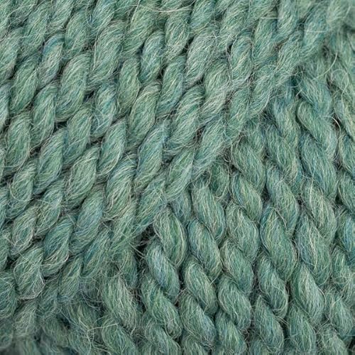 Bulky Yarn of Alpaka and Wool Mix Drops Andes, 65% Wolle und 35% Alpaka, 9,7 m 7130 Sea Green (Mix) von Drops