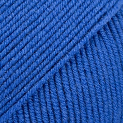 DROPS Baby Merino Wolle zum Stricken und Häkeln, knallblau, 50g/175m, 3mm, 100% Merinowolle, superweich, kratzfrei, maschinenwaschbar, Oeko-Tex zertifiziert von Drops