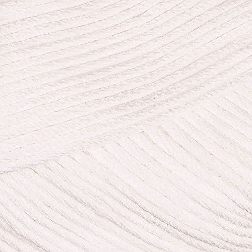 DROPS Safran - Baumwolle Garn, 100% Ägyptisch, 160m/50g, 3mm, Weiß von Drops