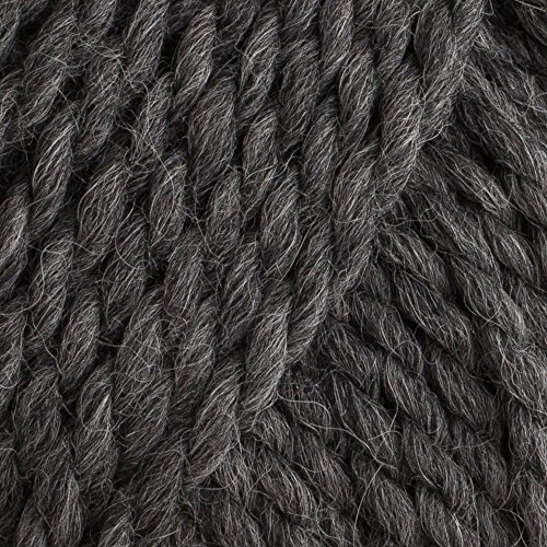 Bulky Yarn of Alpaka and Wool Mix Drops Andes, 65% Wolle und 35% Alpaka, 9,7 m 0519 Dark Grey (Mix) von Drops