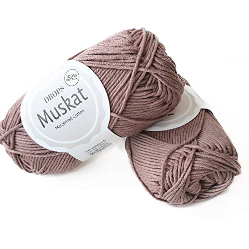Drops Garn - Muskat, Light Brown, 100% ägyptische Baumwolle, 50g, 100m Drops Garn - Muskat, Light Brown, 100% ägyptische Baumwolle, 50g, 100m von Drops