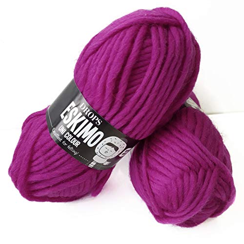 Eskimo - Super Chunky Strickmuster DROPS Garnstudio Mehrfach colours 100% Wolle 26 Pink von Drops