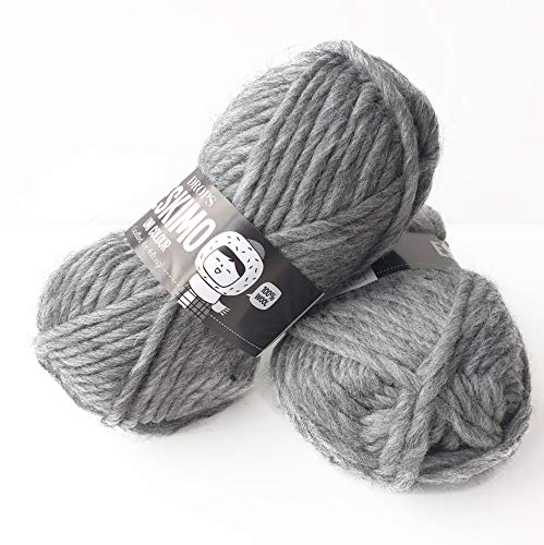 Eskimo - Super Chunky Strickmuster DROPS Garnstudio Mehrfach colours 100% Wolle 46 Medium Grey von Drops