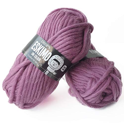 Eskimo - Super Chunky Strickmuster DROPS Garnstudio Mehrfach colours 100% Wolle 9 Old Pink von Drops