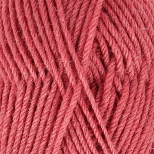 Garn aus 100 % Wolle zum Stricken und Häkeln, 3 oder leicht, Kammgarn, DK-Gewicht, Drops Karisma, 50 g, 109 Meter pro Knäuel (81 Altrosa) von Drops