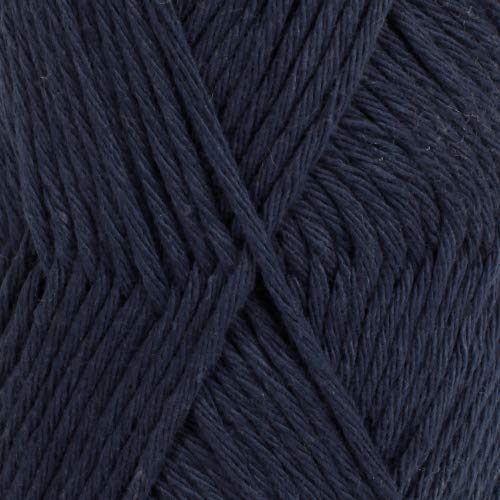 Paris - Garnstudio Strickmuster Aran Mehrfach Farben bei versehentlichem Fallenlassen 100% Baumwollgarn 28 Navy Blue von Drops