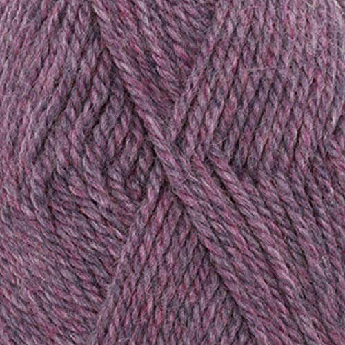 Superfeines Alpaka- und peruanisches Highland-Wollgarn in Tropfenform aus Nepal, 4 oder Medium, Aran, Kammgarn, Gewicht 68 g Knäuel – 82 Meter 4434 Mix Violett von Drops