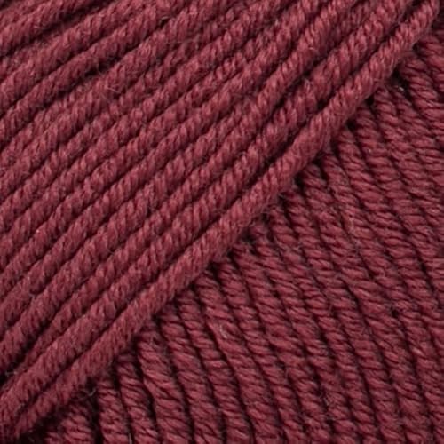 Superwash 100% Merinowolle Garn zum Stricken und Häkeln, 3 oder leicht, DK, Leight Kammgarn, Drops Merino extrafein, 50 g, 115 Yards pro Knäuel (48 Bordeaux) von Drops