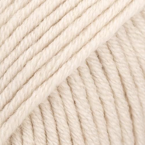 Superwash Merinowolle, Drops Big Merino, 4 oder Medium, Aran-Gewicht, 51 g Knäuel – 82 Meter (24 hellbeige) von Drops