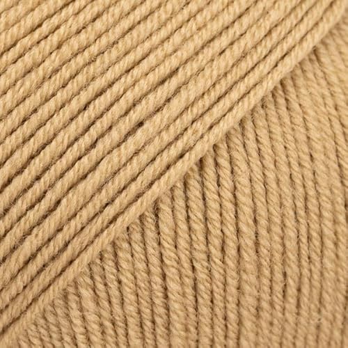 Superwash Merinowolle Garn Drops Baby Merino, Sportgewicht, 5-lagig, 51 g, 180 m, Menge pro 1 Stück (55 Erdnuss) von Drops