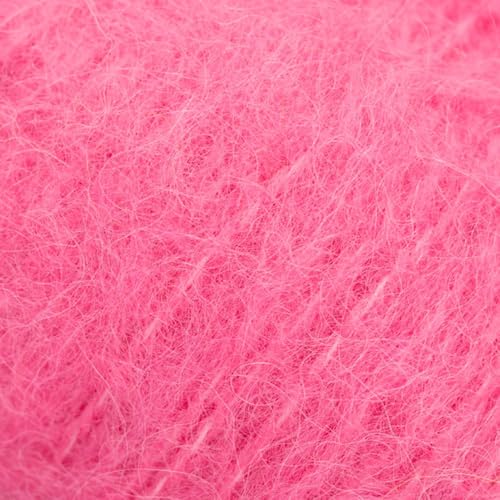 Weiches und leichtes Garn aus superfeiner Alpaka- und Merinowolle, Tropfen-Melodie, 50 g, 150 Meter pro Knäuel (17 Hot Pink) von Drops
