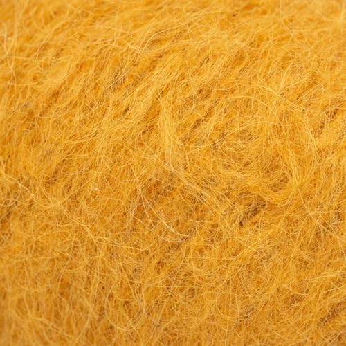 Weiches und leichtes Garn aus superfeiner Alpaka- und Merinowolle, Tropfen-Melodie, 50 g, 150 Meter pro Knäuel (18 Senf) von Drops