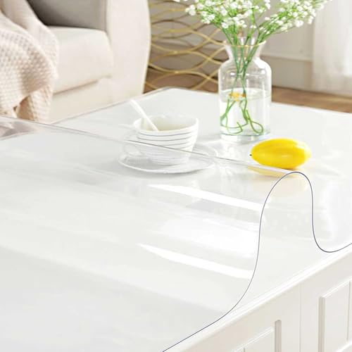 Rechteckige Tischdecke, wasserdichte PVC-Tischdecke, 2mm dicke durchsichtige Kunststoff-Schreibtischschutzmatte, Tischunterlage für Esstisch, Büroschreibtisch, Couchtisch, Werkbank, Kommode, Theke(70x Rechteckige Tischdecke, wasserdichte PVC-Tischdecke, 2mm dicke durchsichtige Kunststoff-Schreibtischschutzmatte, Tischunterlage für Esstisch, Büroschreibtisch, Couchtisch, Werkbank, Kommode, Theke(70x von Drsyffsup